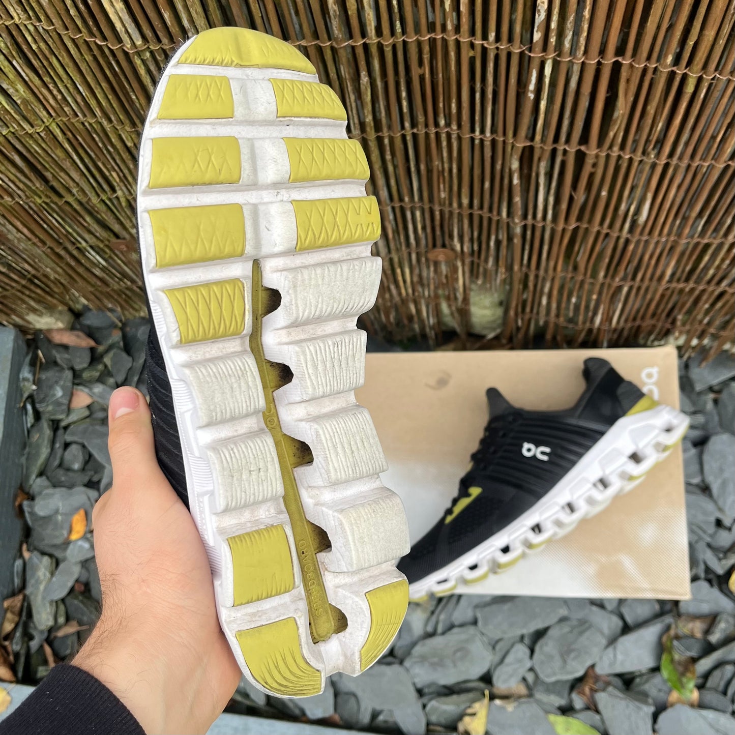 On Running CloudSwift 2.0 Magnet Black / Citron Yellow - UK7.5
