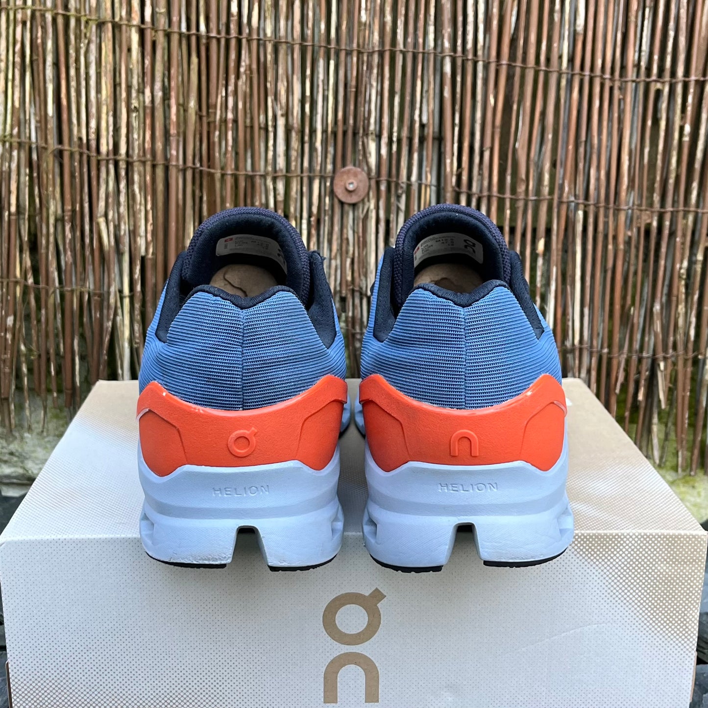 On Running CloudStratus 2 - Lake Blue / Flare Orange - UK12