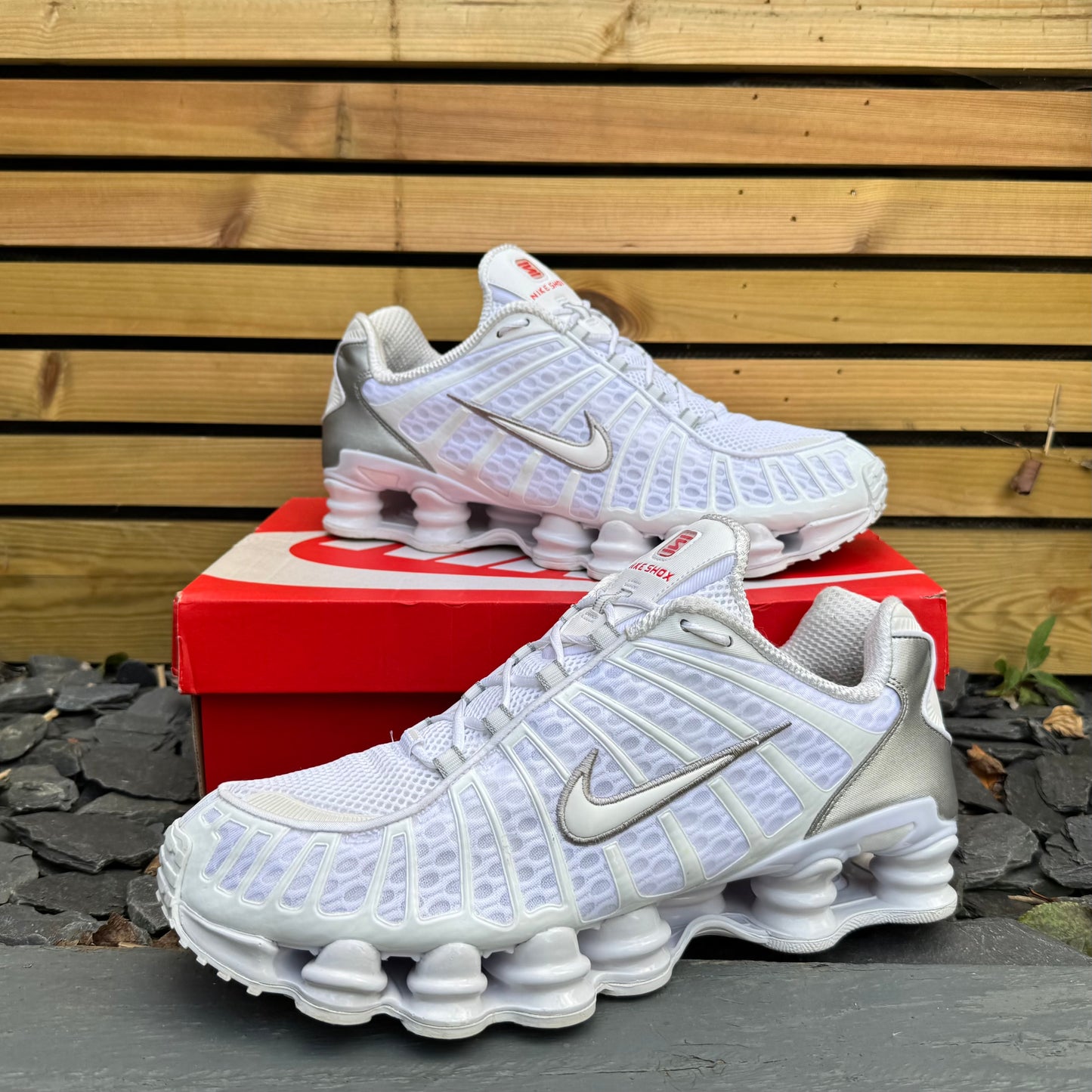 Nike Shox TL - Triple White - UK11