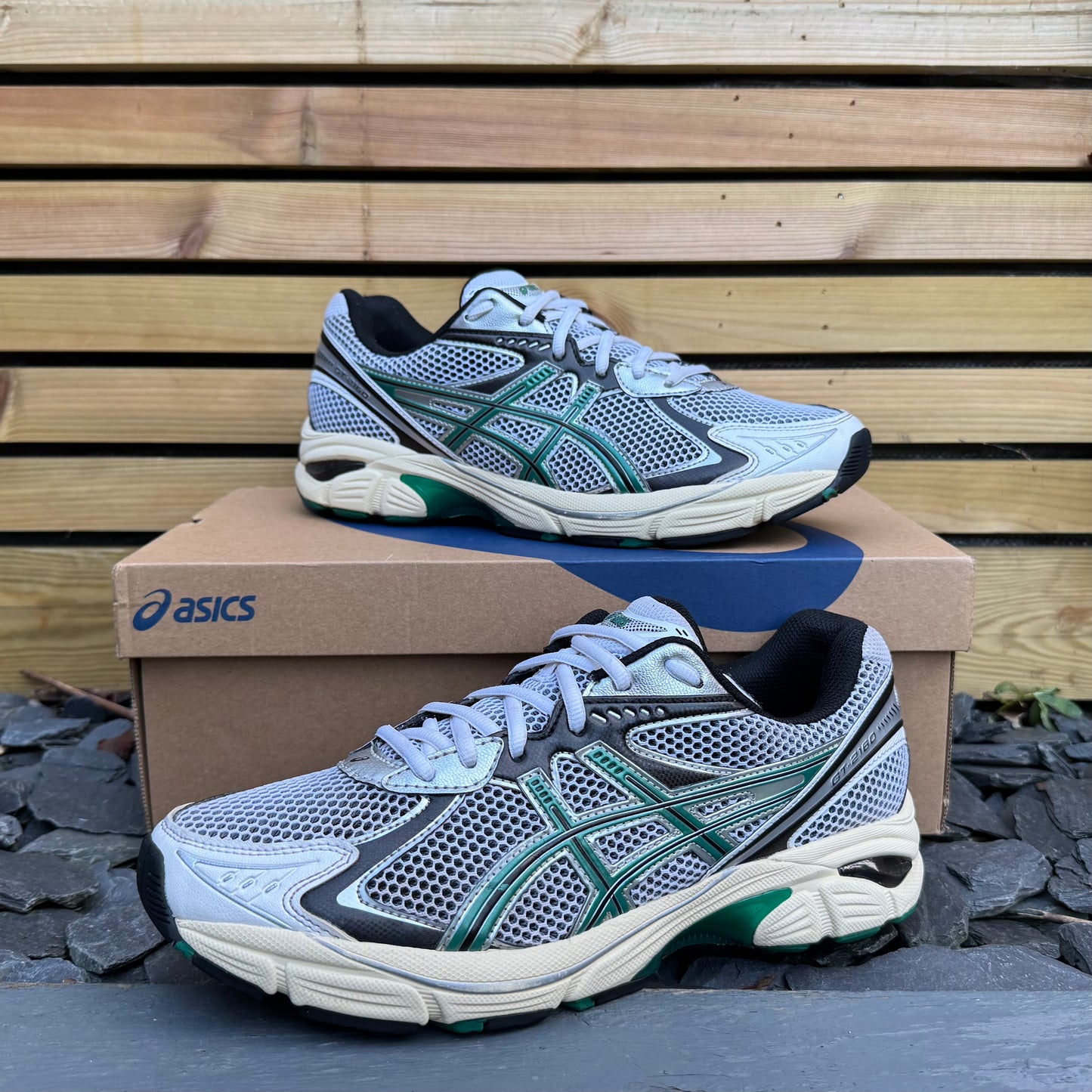 Asics GT-2160 - White / Jasper Green - UK9