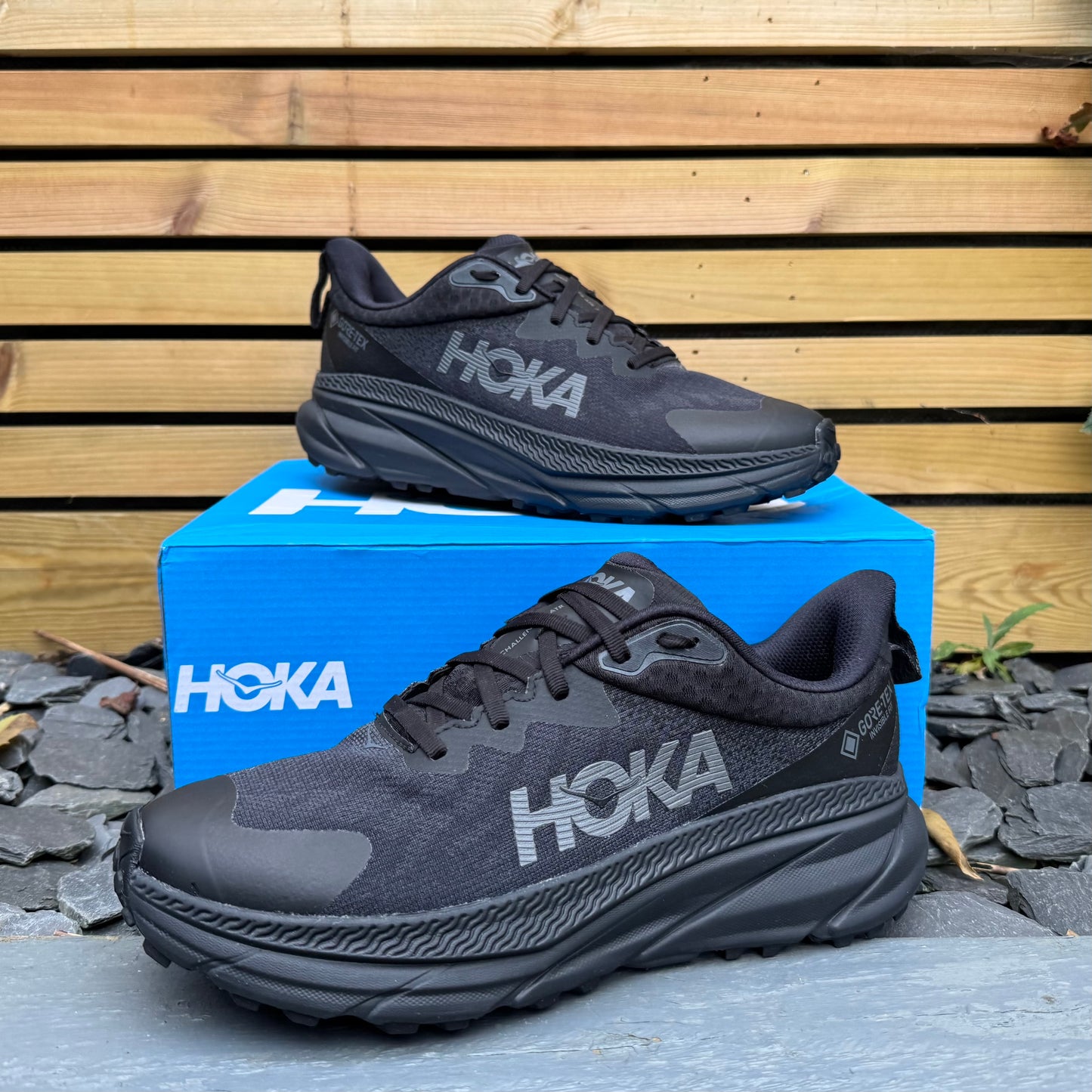 Hoka Challenger 7 Gore-Tex - Triple Black - UK9.5