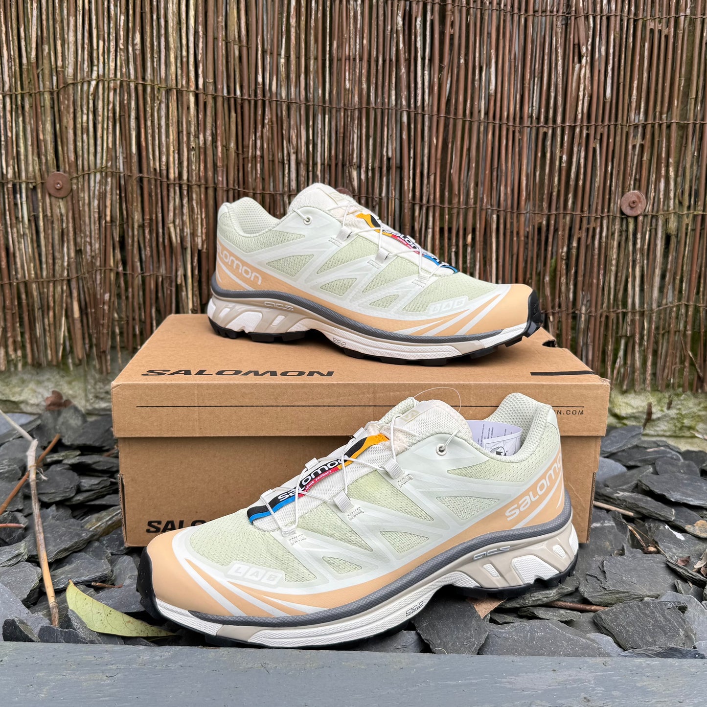 Salomon XT-6 - Aloe Wash / Hazelnut / Feather Grey - UK11 - Brand New
