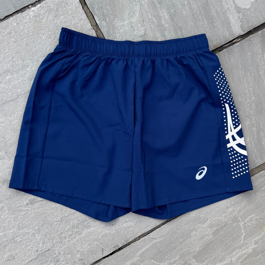 Asics Icon Shorts - Blue Expanse / Birch - Brand New - Multiple Sizes