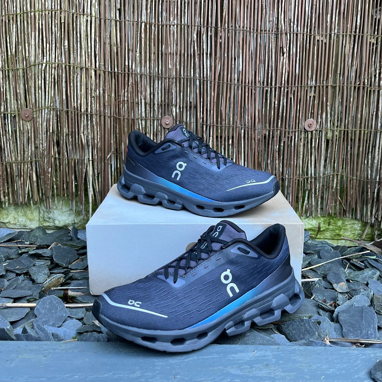 On Running CloudSpark - Black Blueberry - UK9
