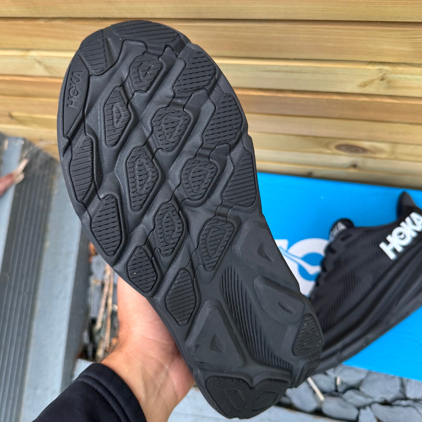 Hoka Clifton 9 Gore-Tex - Black Reflect - UK9