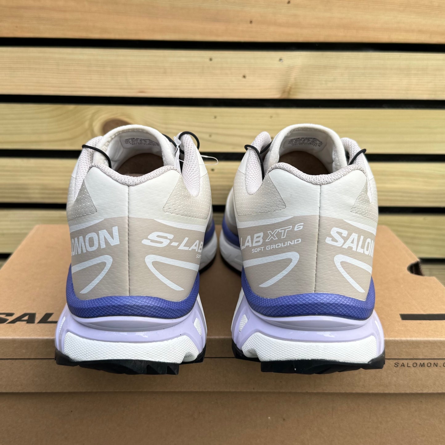 Salomon XT-6 - Almond Milk / Silver Cloud / Liberty - UK10.5 - Brand New