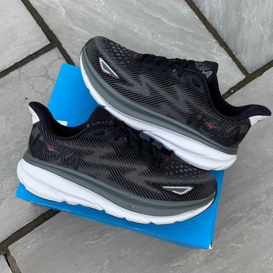 Hoka Clifton 9 - Black / Outer Orbit - UK9
