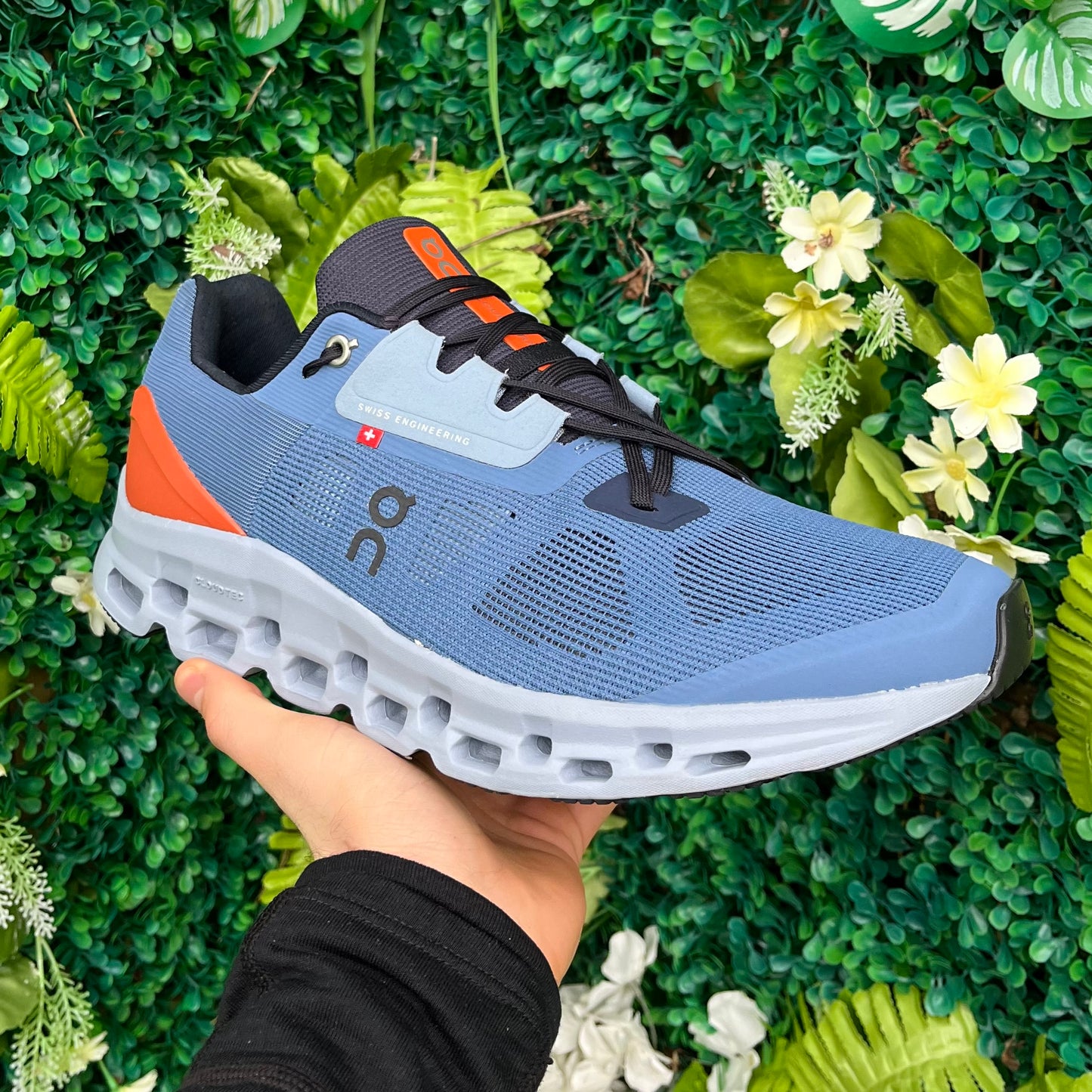 On Running CloudStratus 2 - Lake Blue / Orange Flare - UK9.5