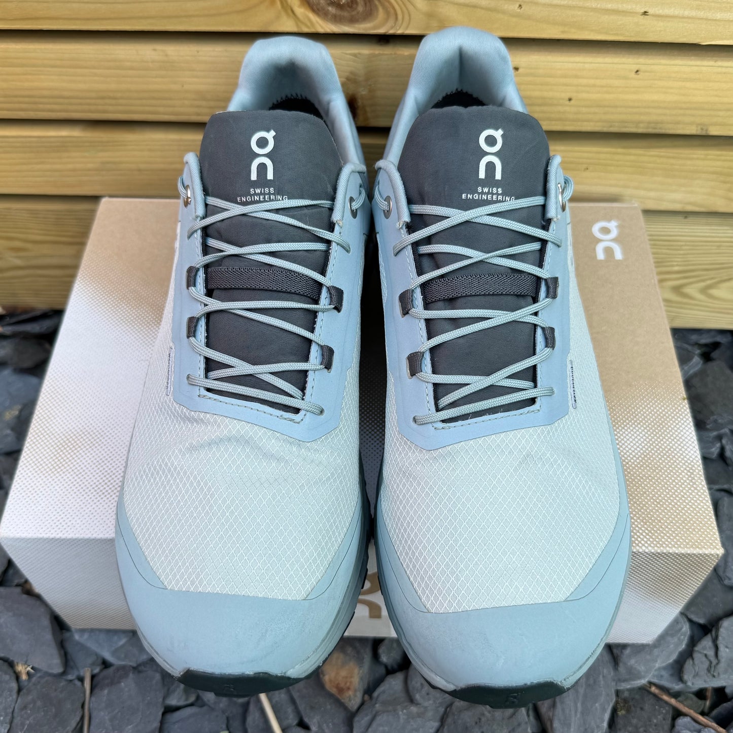 On Running CloudVista Waterproof - Glacier / Cobble - UK10.5