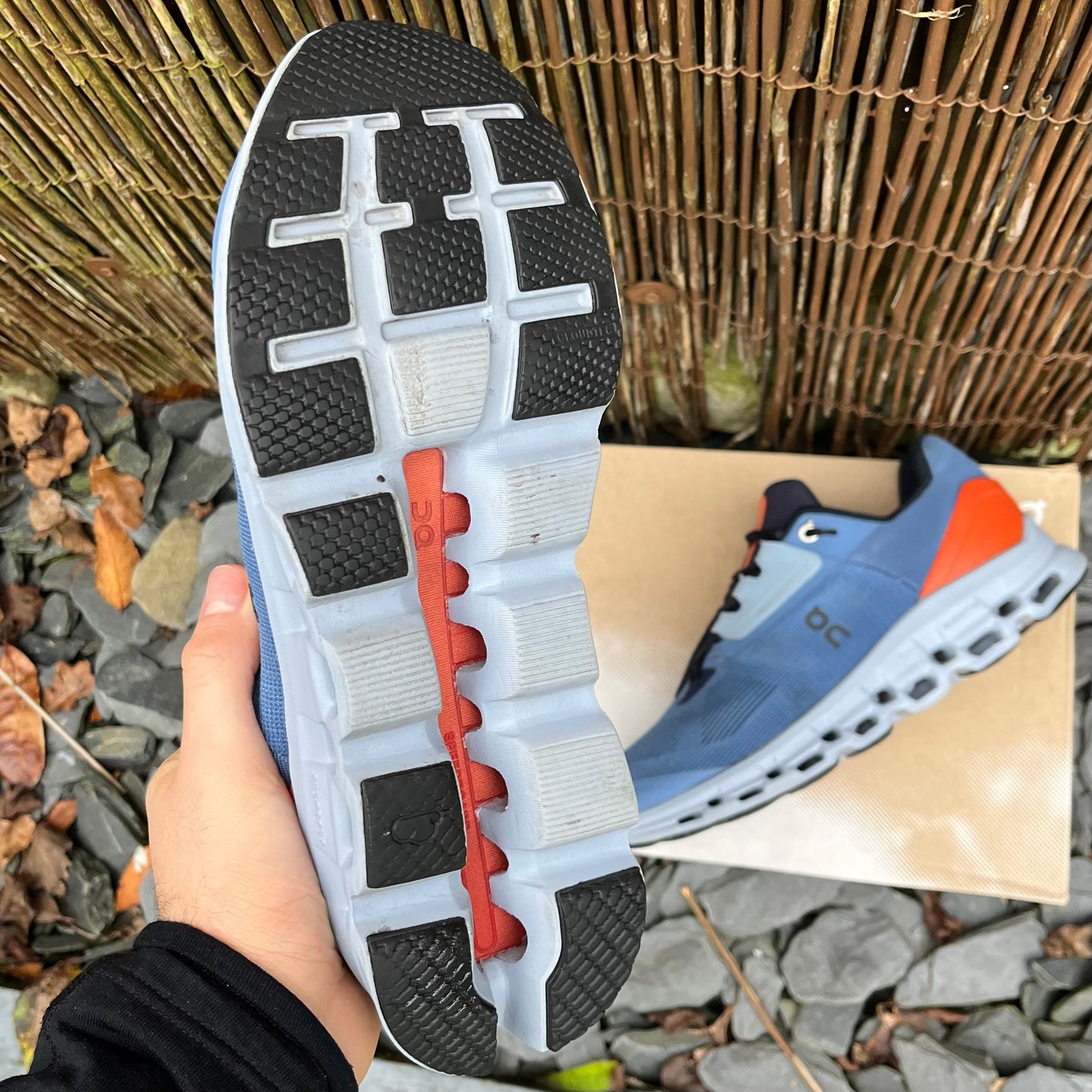 On Running CloudStratus 2 - Lake Blue / Orange Flare - UK8