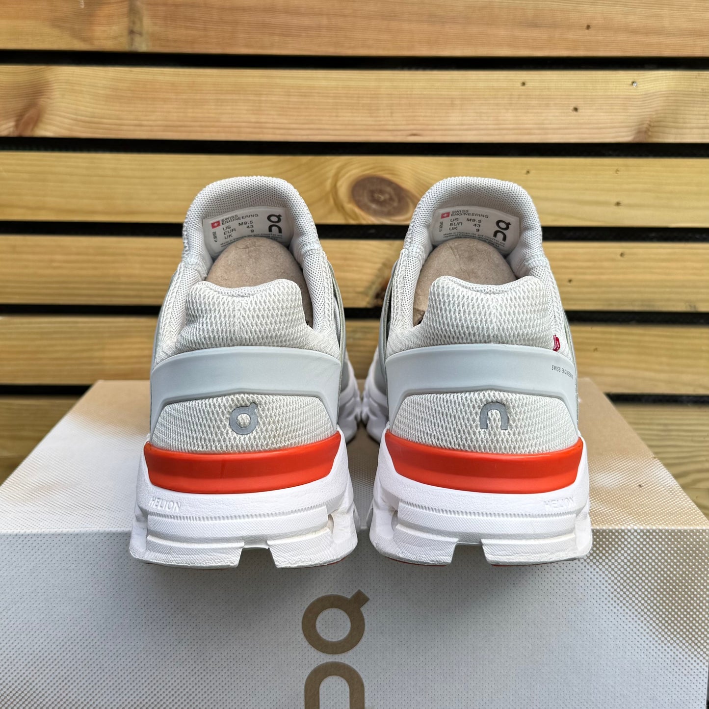 On Running CloudSwift 2.0 - Glacier White / Flame Orange - UK9