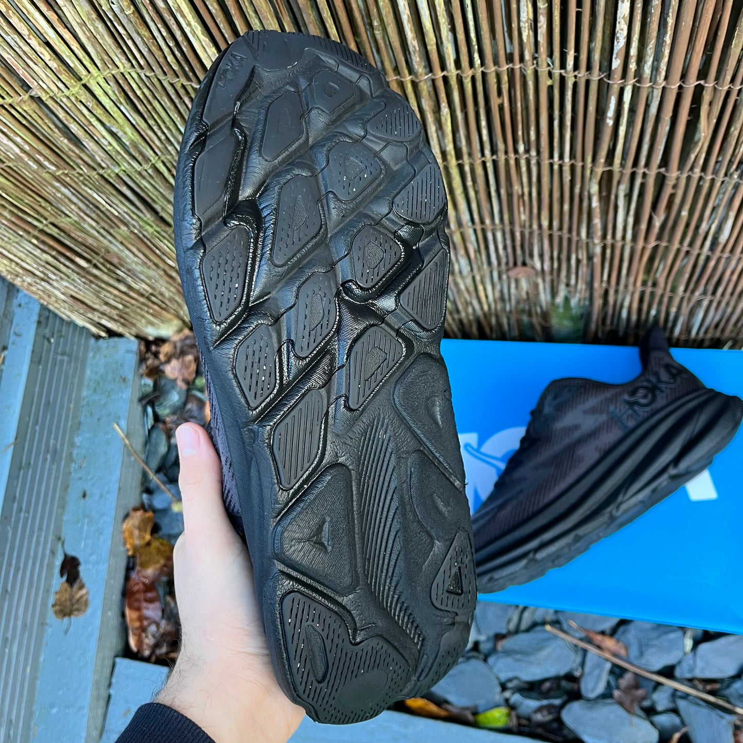 Hoka Clifton 9 - Triple Black - UK10.5