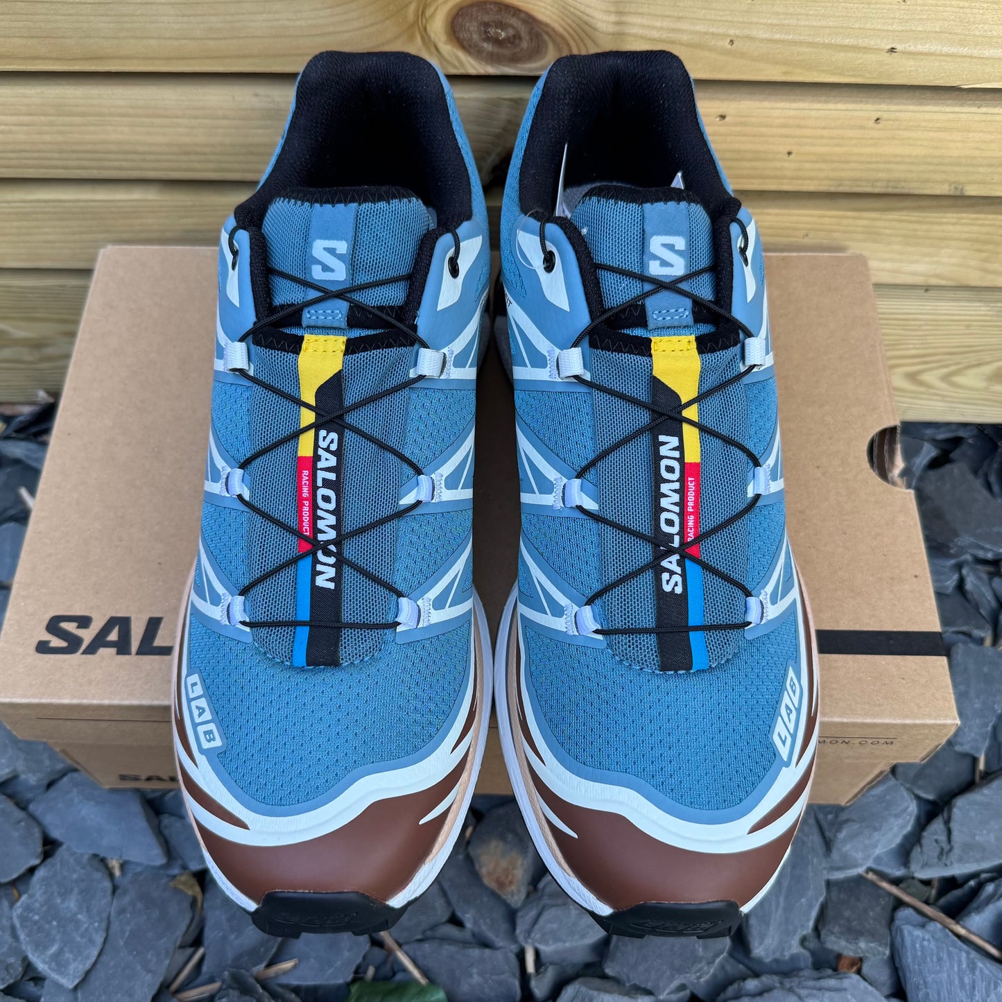 Salomon XT-6 - Aegean Blue / Tortoise Shell / Hazelnut - UK11 - Brand New