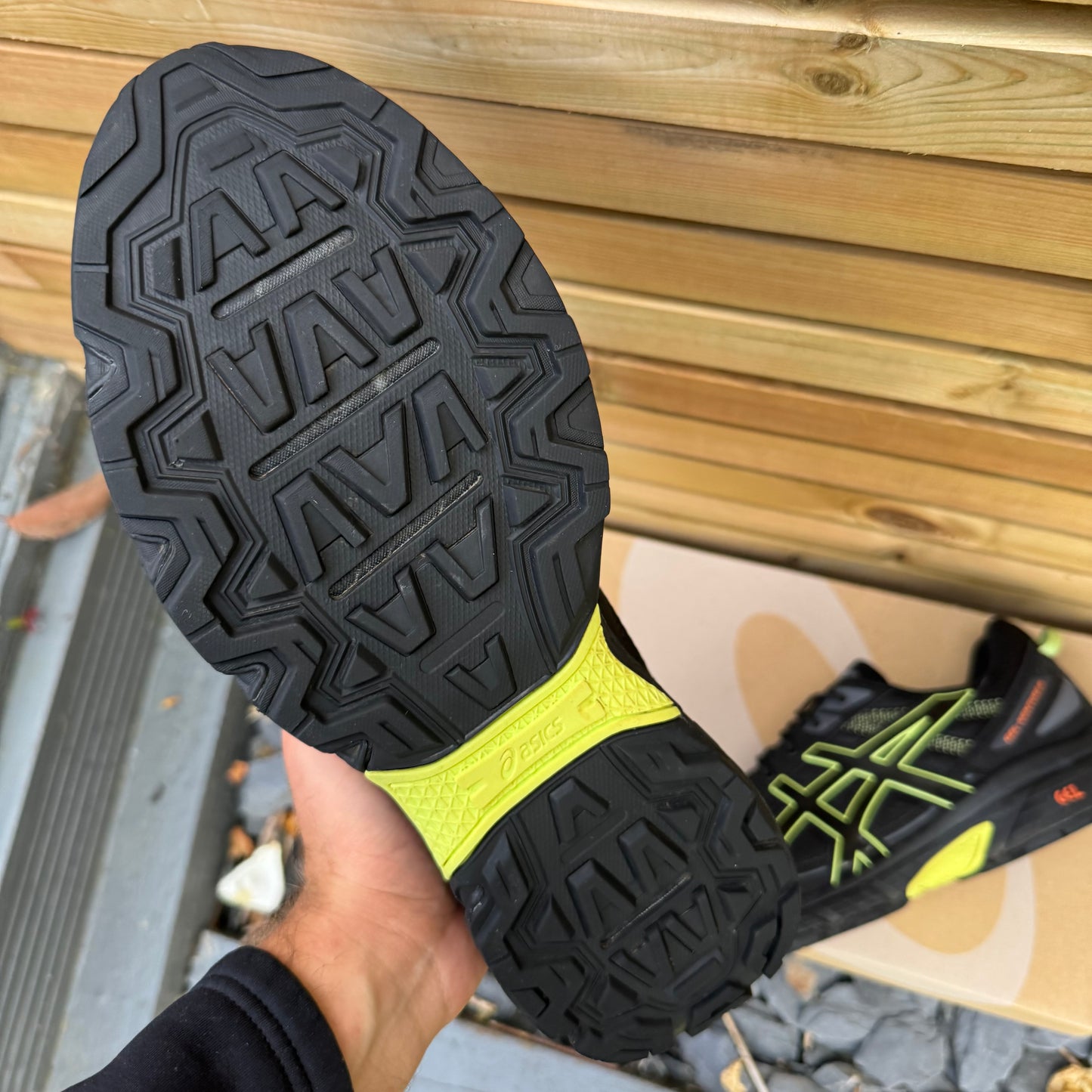 Asics Gel-Venture 6 - Black / Lime - UK11