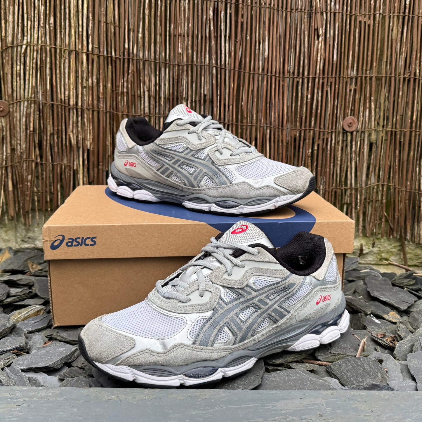Asics Gel-NYC - White / Steel Grey - UK9