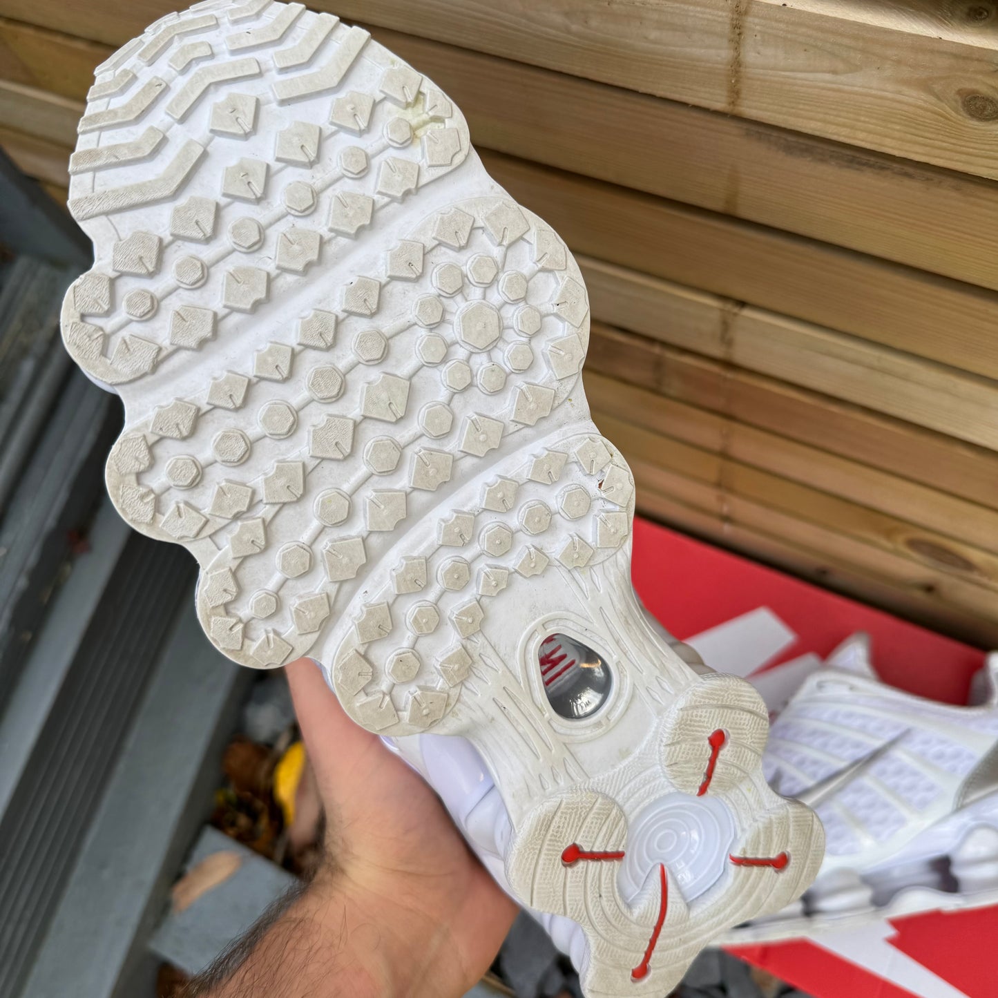 Nike Shox TL - Triple White - UK11
