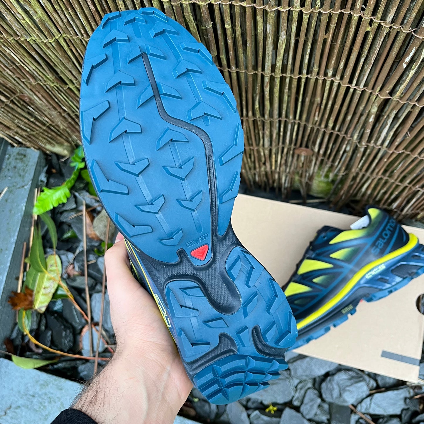 Salomon XT-6 Skyline - Carbon / Sunny Lime / Sulphur Spring - UK8 - Brand New