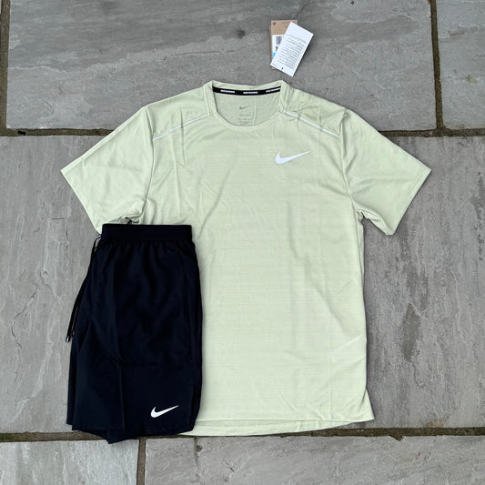 Nike Miler 1.0 - Olive Aura & Black Flex Stride Shorts - Brand New - Multiple Sizes