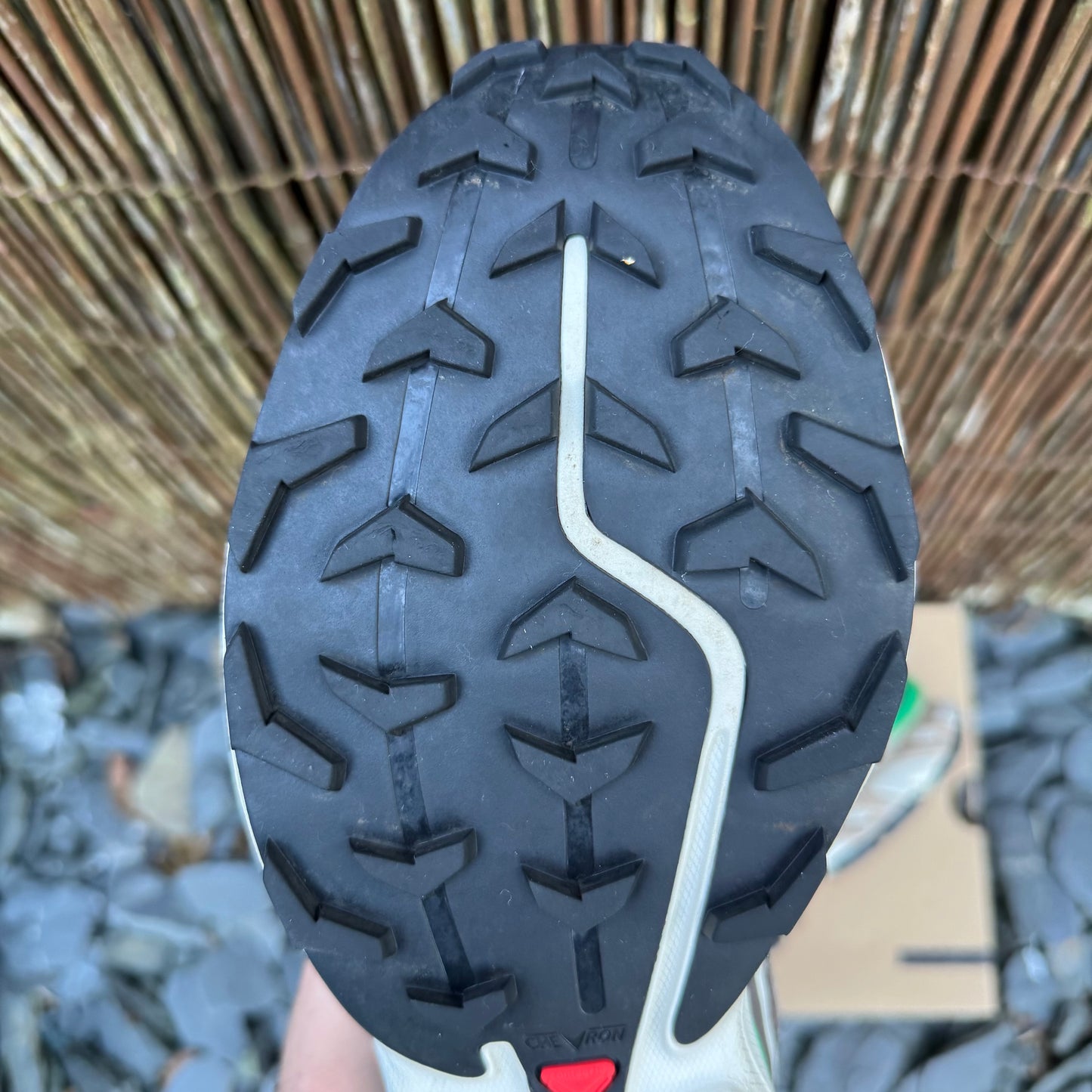 Salomon XT-6 Mindful - Falcon / Almond Milk / Bright Green - UK9.5