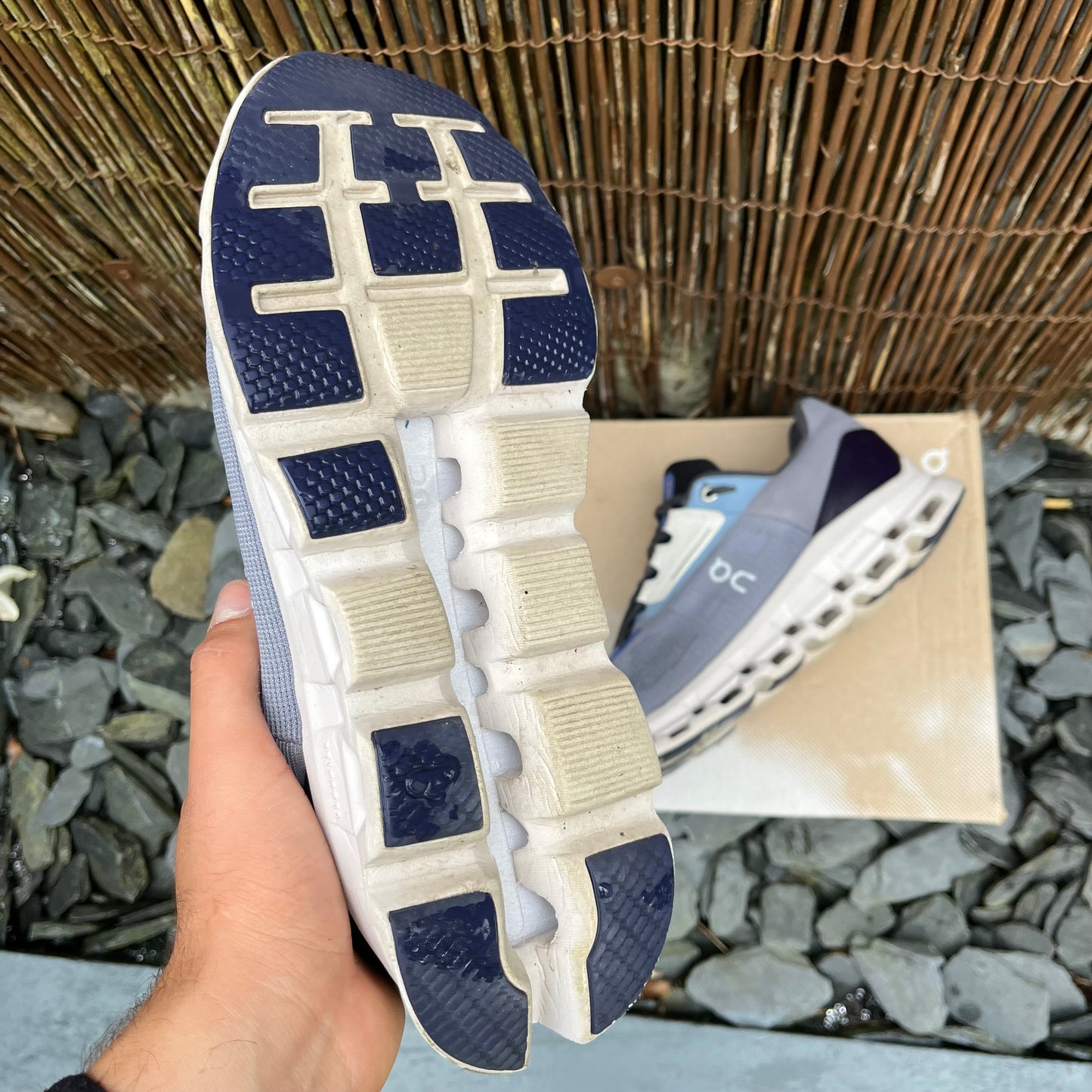 On Running CloudStratus 2 Fossil / Blue UK9.5