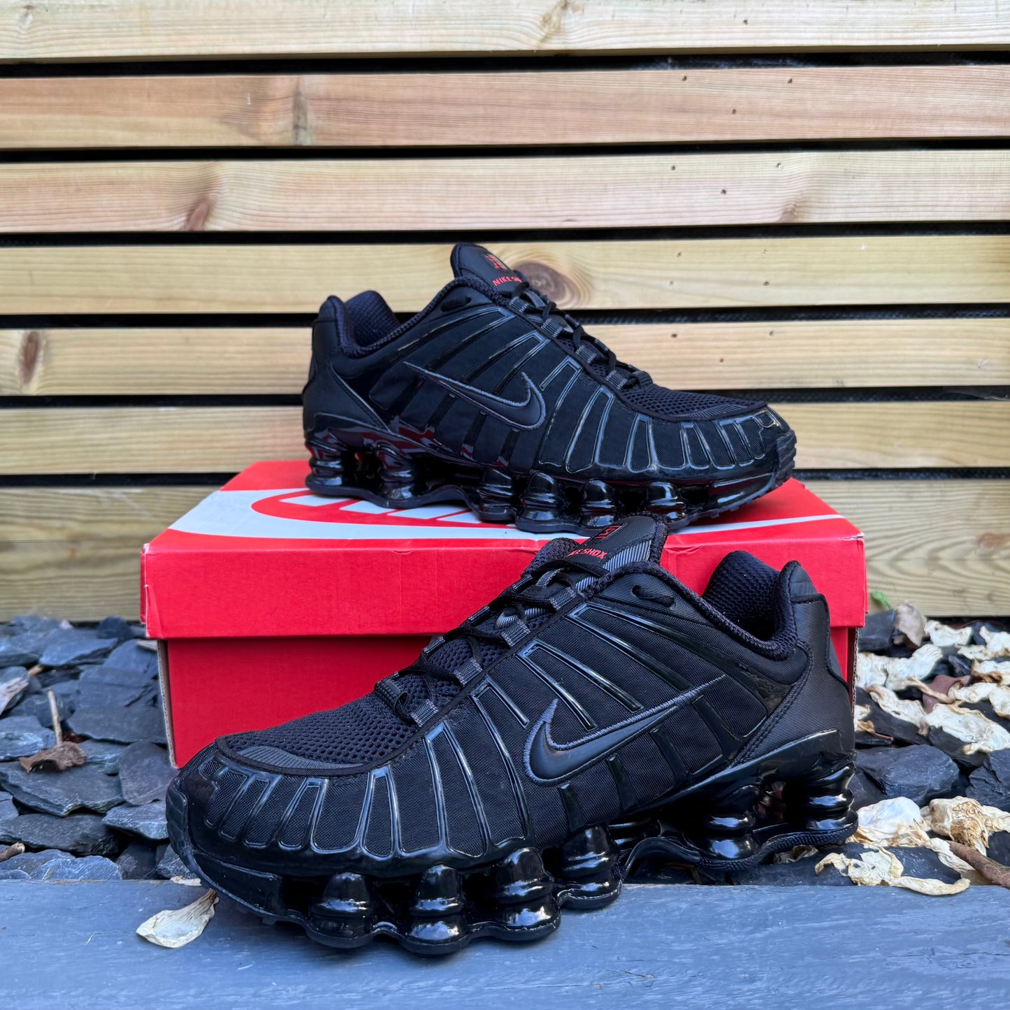 Nike Shox TL - Triple Black 2024 - UK8.5