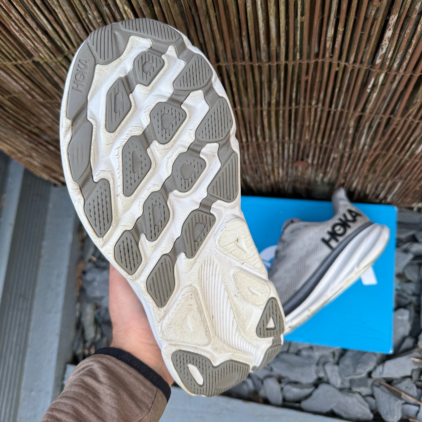 Hoka Clifton 9 - Wolf Grey - UK10.5