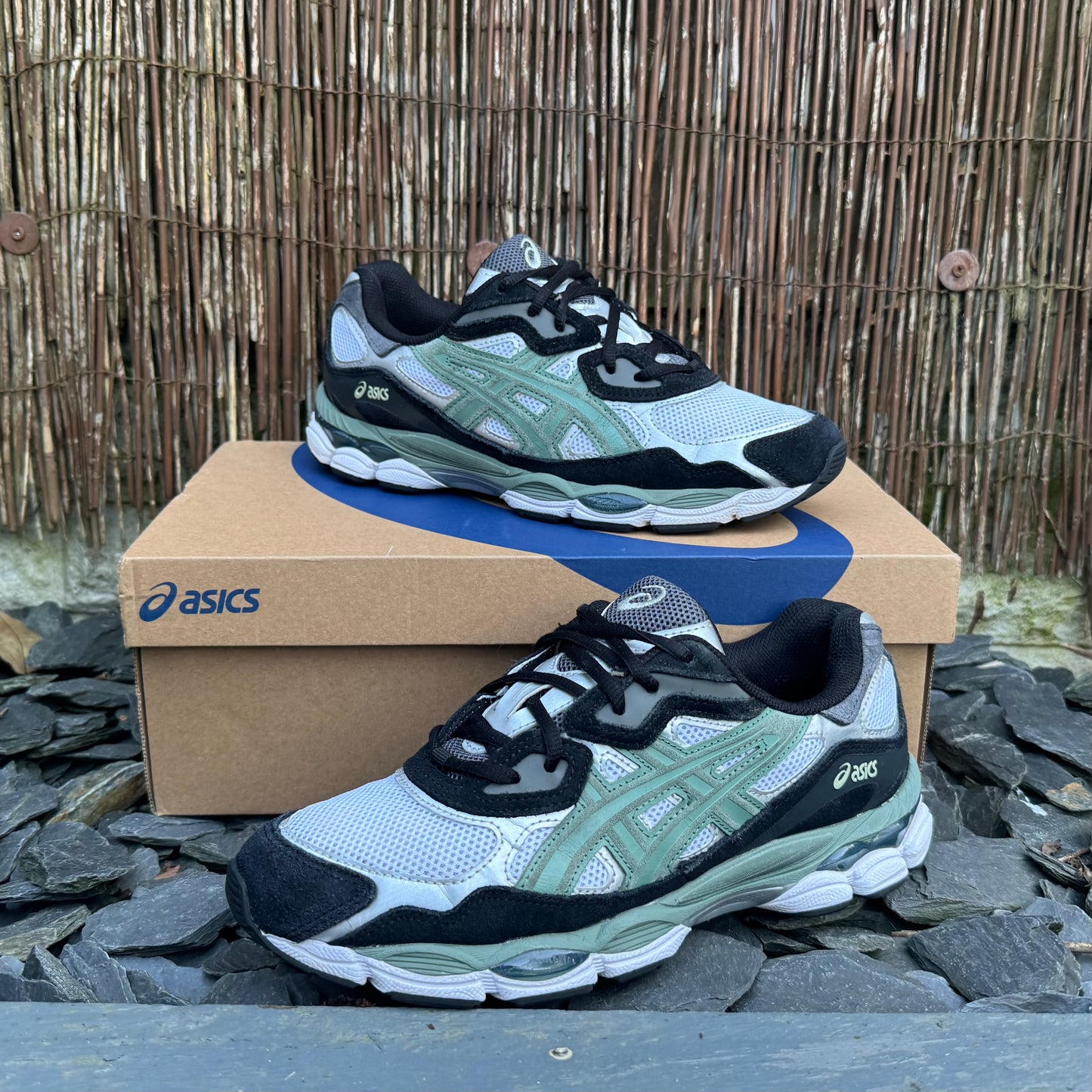 Asics Gel-NYC - White / Ivy - UK7.5