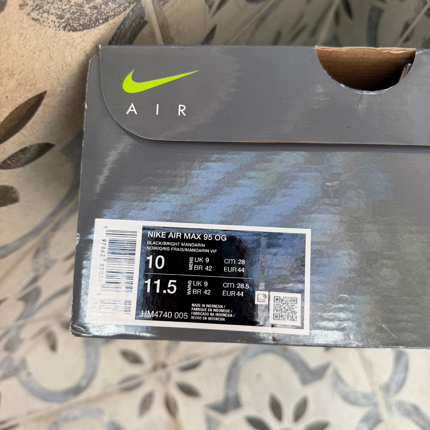 Nike Air Max 95 OG Big Bubble - Mandarin - UK9