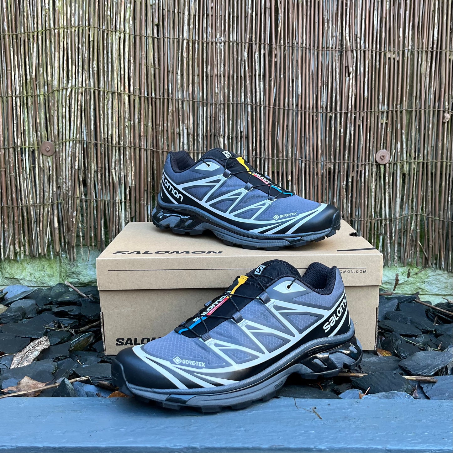 Salomon XT-6 Gore-Tex - Black / Ebony / Moon Rock - UK8.5