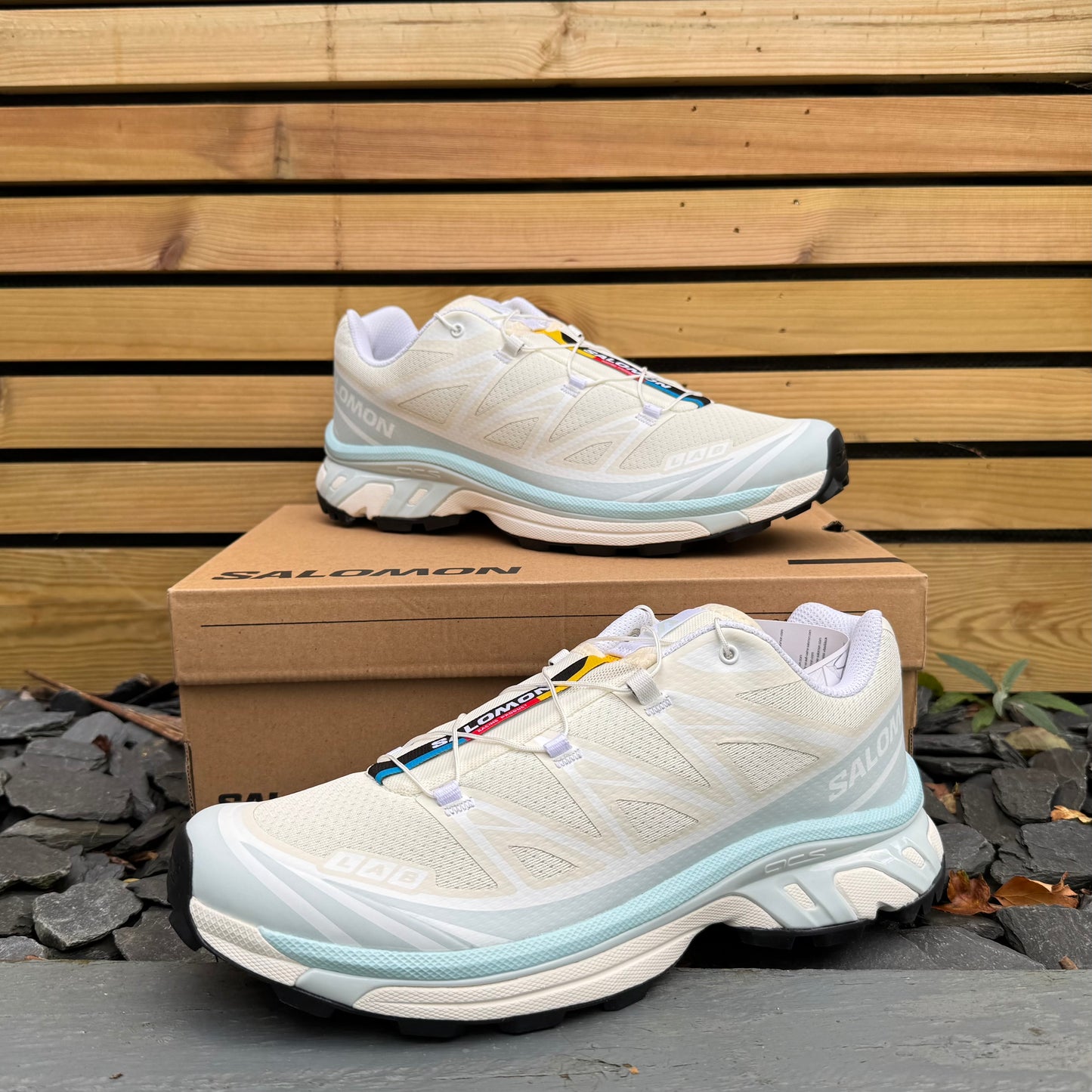 Salomon XT-6 - Vanilla / Ballad Blue / Iced Aqua - Multiple Sizes - Brand New