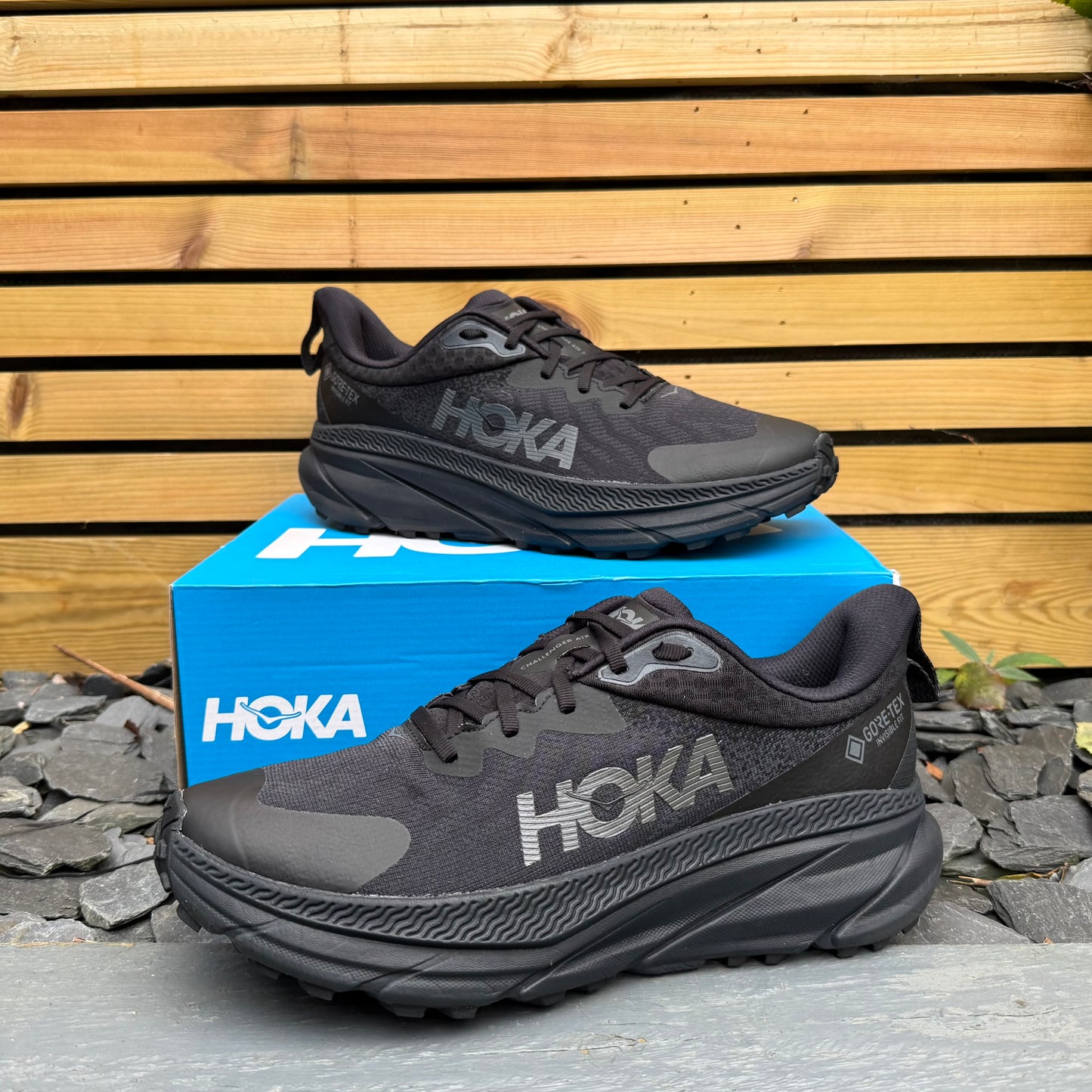 Hoka Challenger 7 Gore-Tex - Triple Black - UK10