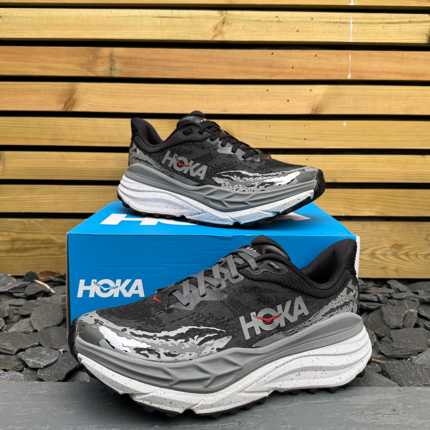 Hoka Stinson 7 - Black / Outer Orbit - UK8.5