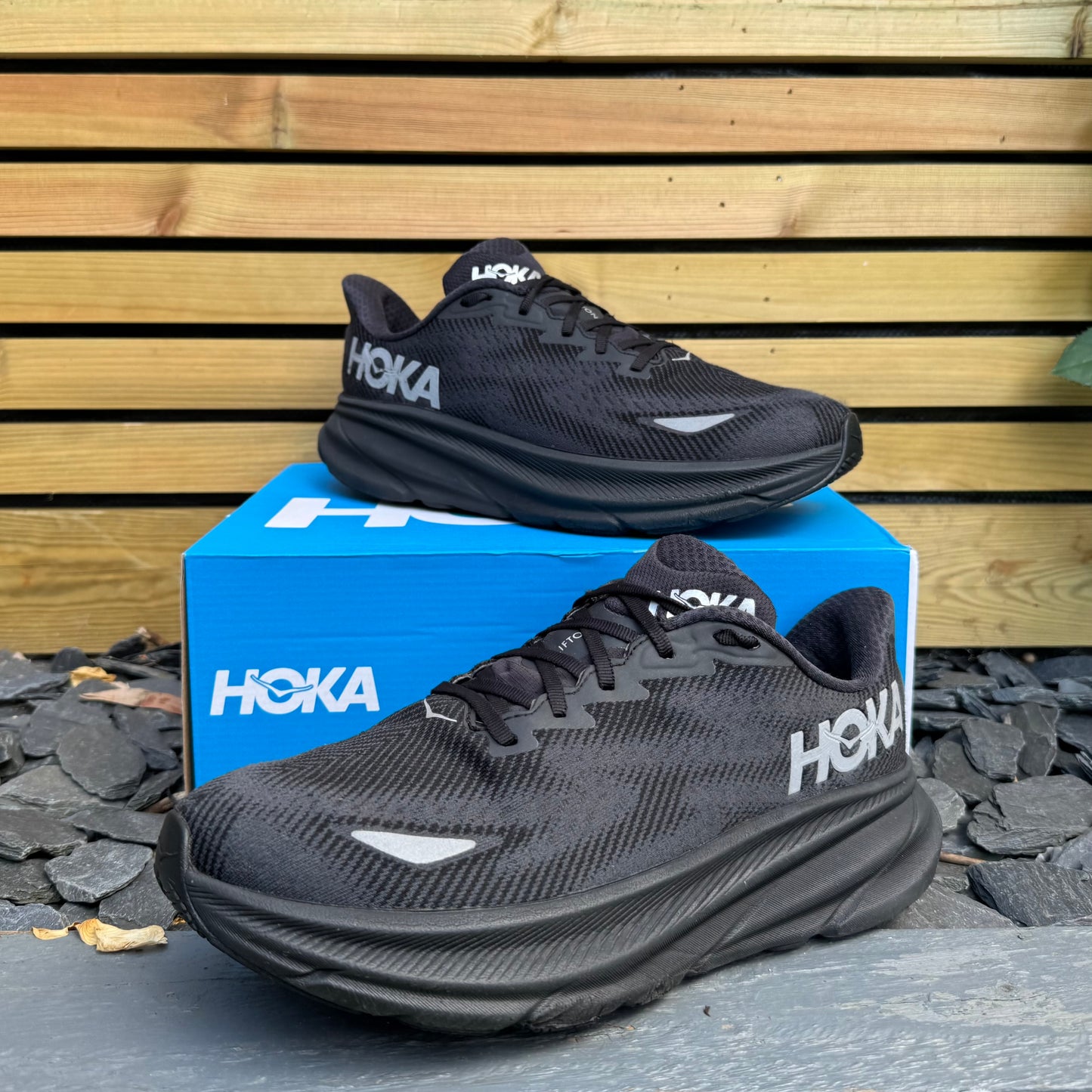 Hoka Clifton 9 Gore-Tex - Black Reflect - UK10