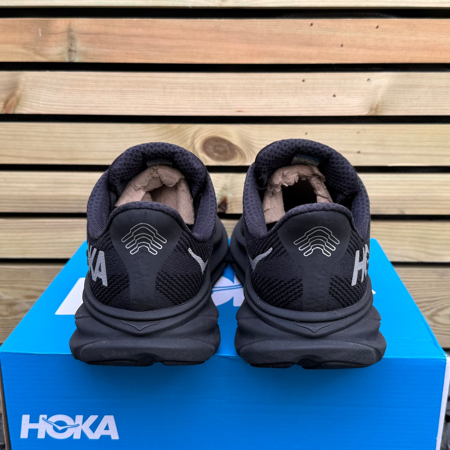 Hoka Clifton 9 Gore-Tex - Black Reflect - UK10.5