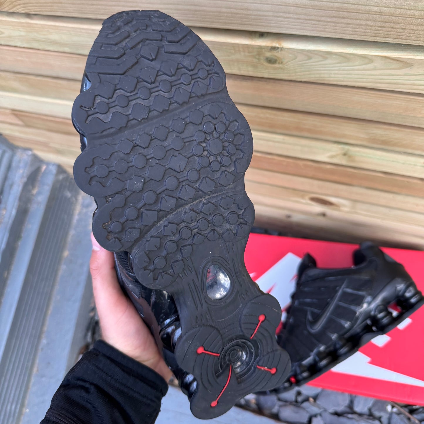Nike Shox TL - Triple Black 2019 - UK10