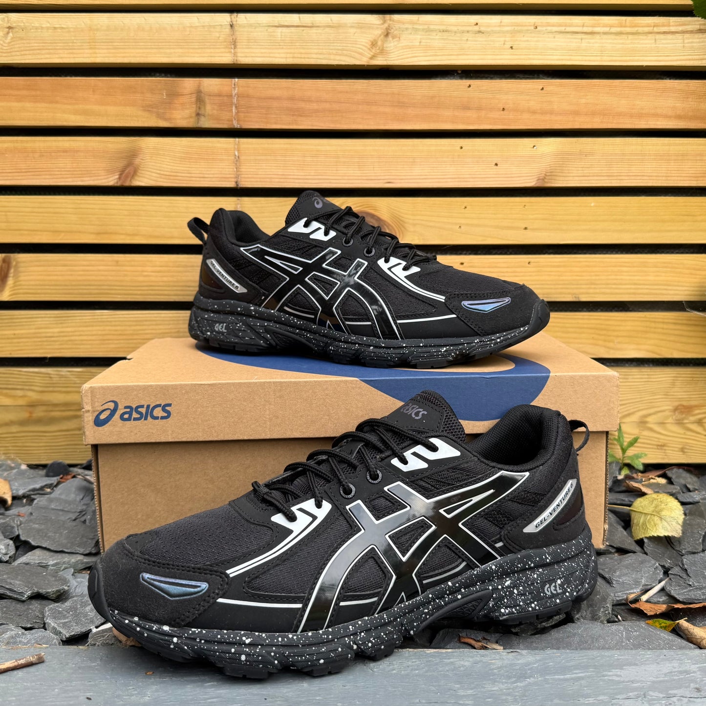 Asics Gel-Venture 6 - Black / Silver Metallic - UK10