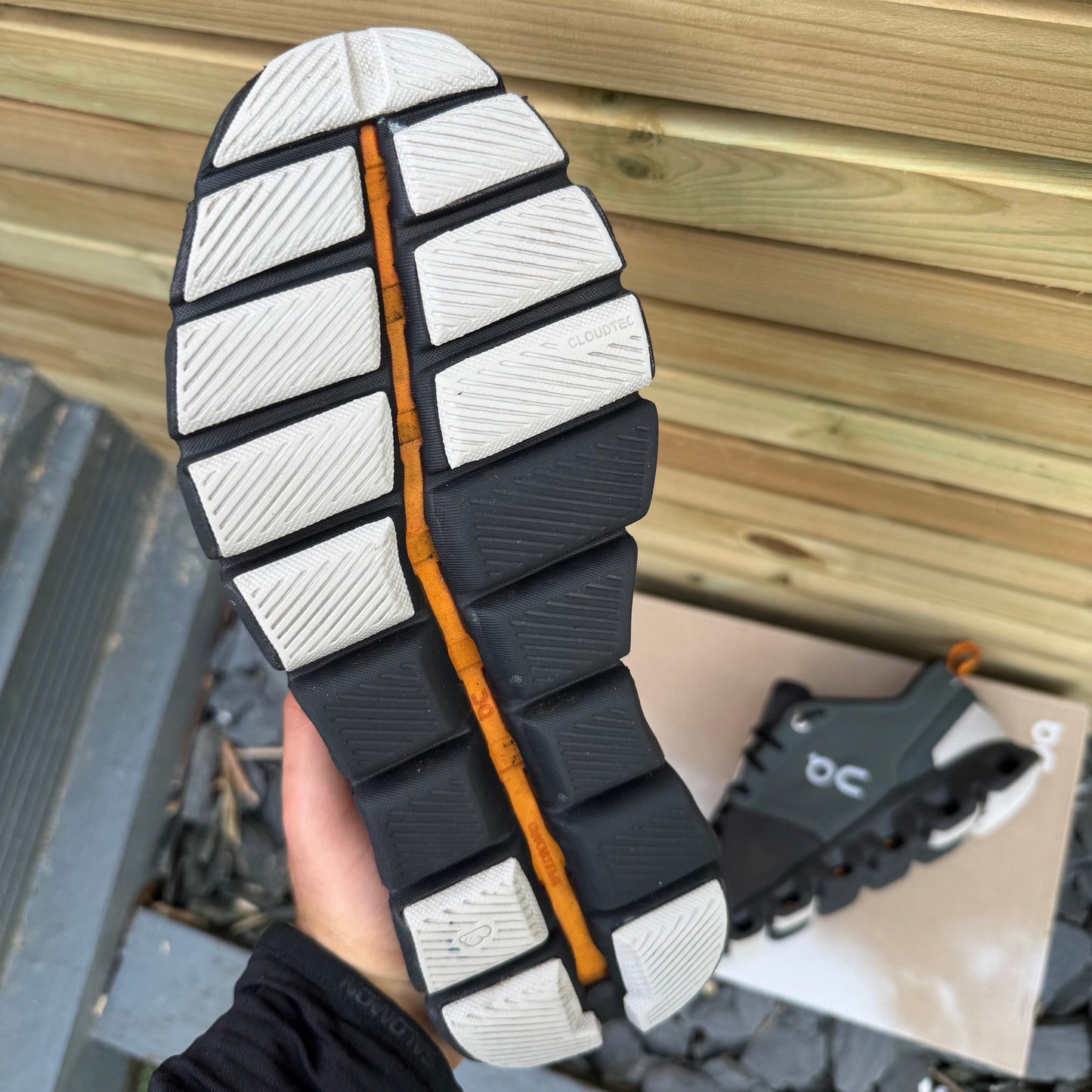 On Running Cloud X 3 Shift - Grey / Turmeric - UK8