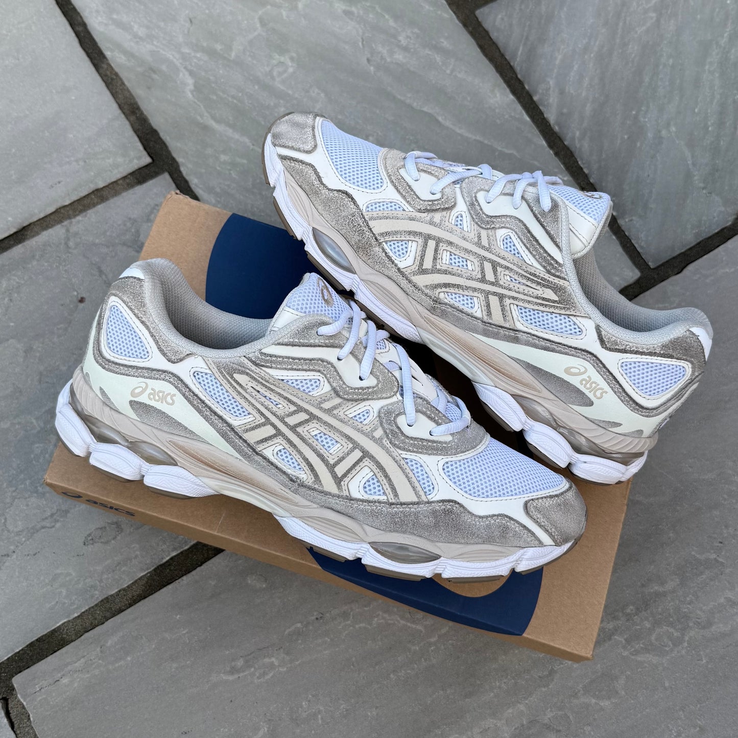 Asics Gel-NYC - White / Feather Grey - UK10.5