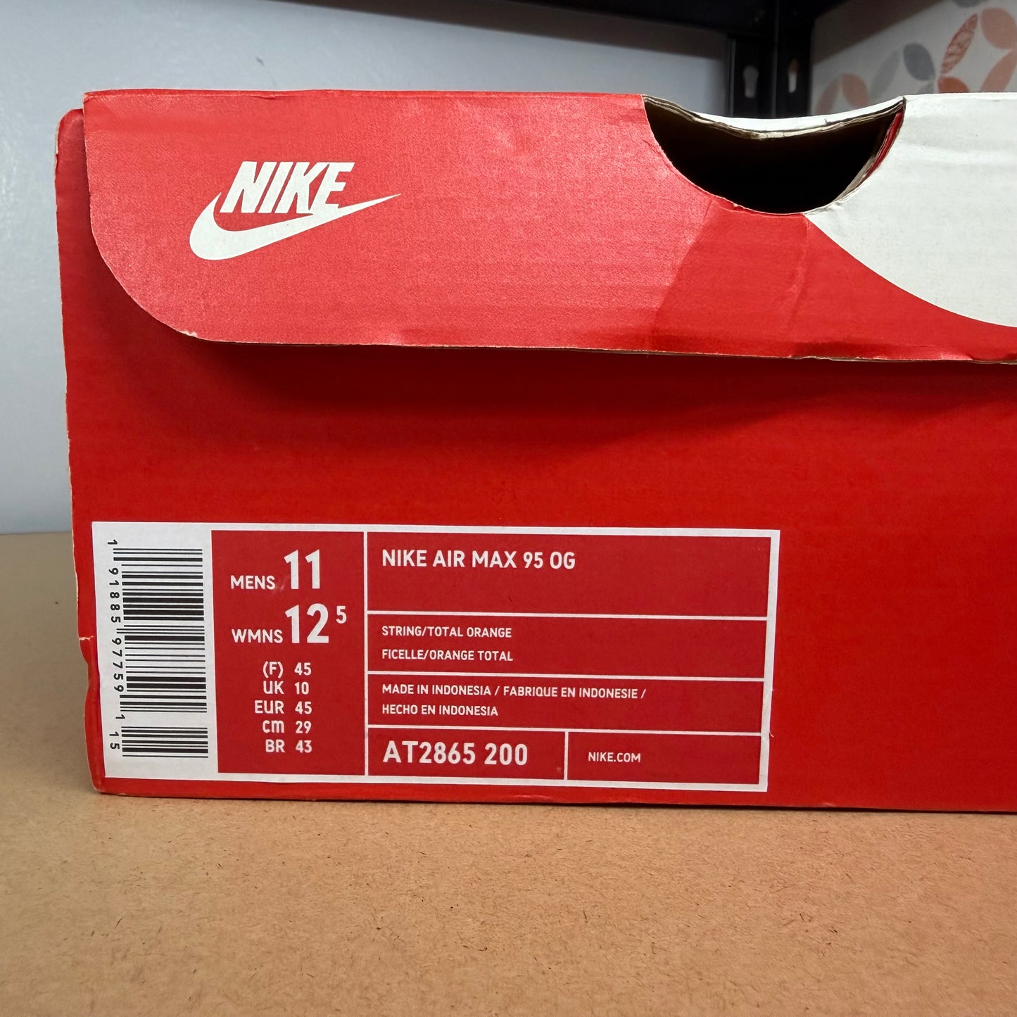 Nike Air Max 95 OG - Neutral Olive / Total Orange - UK10