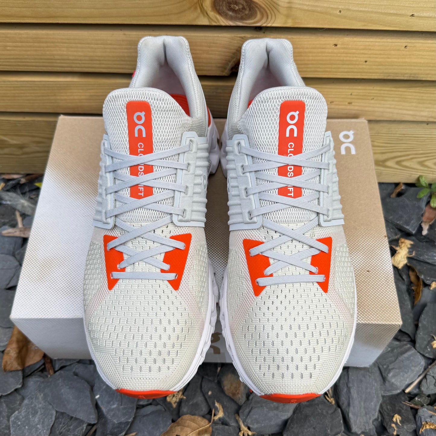 On Running CloudSwift 2.0 - Glacier White / Flame Orange - UK9