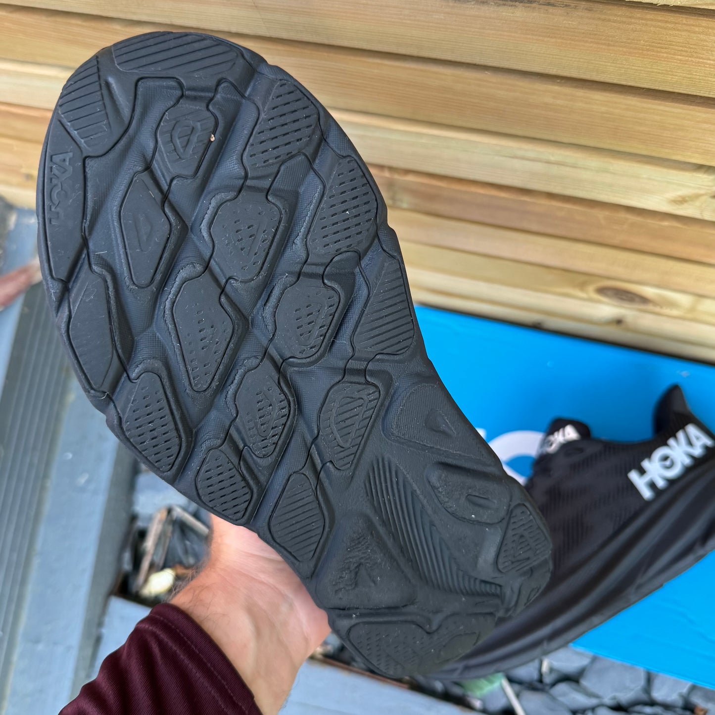 Hoka Clifton 9 Gore-Tex - Black Reflect - UK8.5