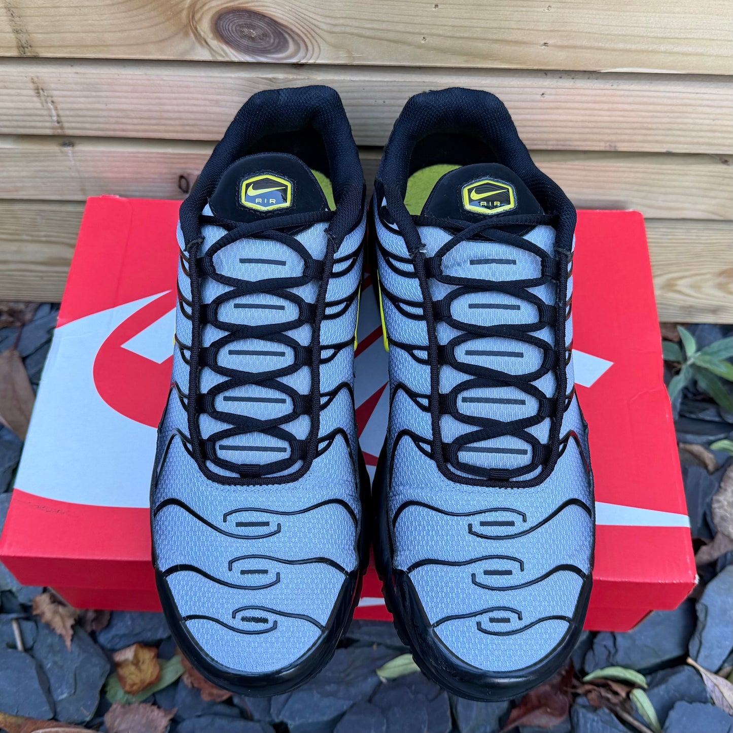 Nike Air Max Plus TN - Wolf Grey / Optic Yellow - UK9.5