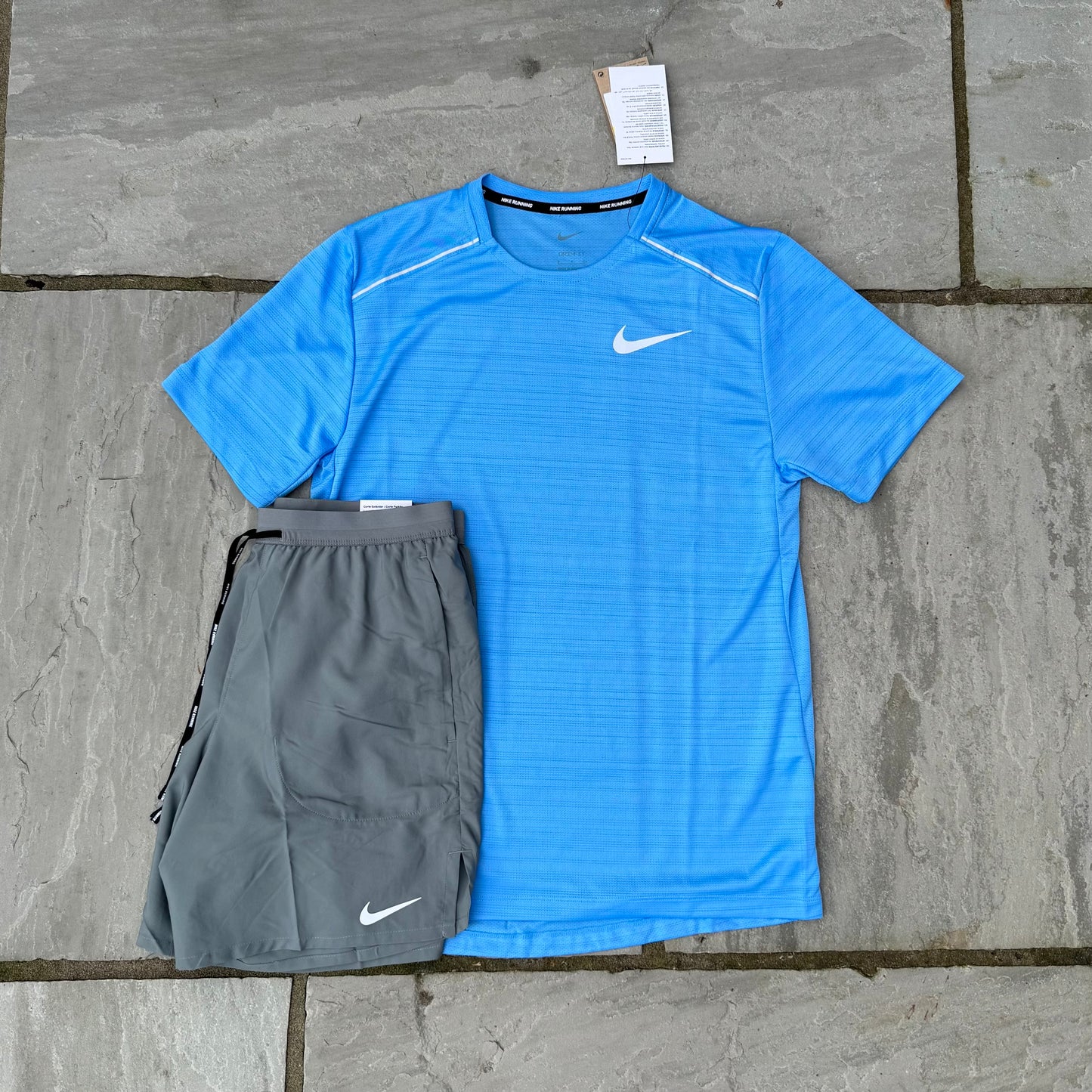 Nike Miler 1.0 - University Blue & Grey Flex Stride Shorts - Brand New - Multiple Sizes