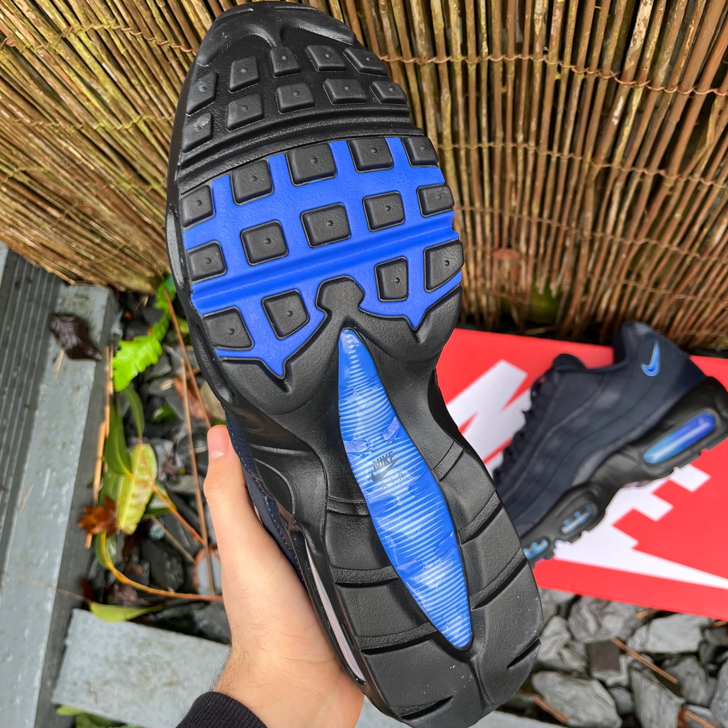 Nike Air Max 95 (Custom) - Dark Obsidian / Racer Blue - UK9.5