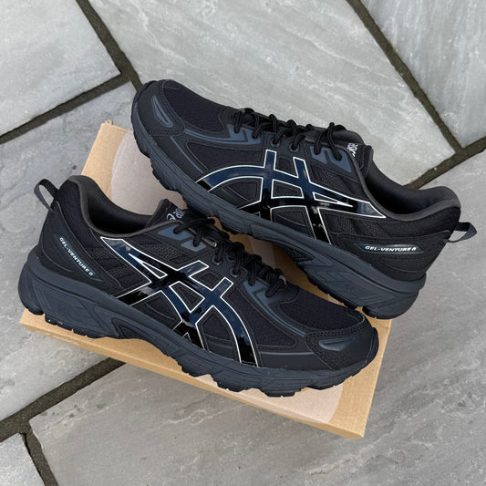 Asics Gel-Venture 6 - Black / Metallic - UK10 - Brand New