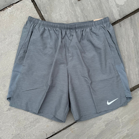 Nike Challenger 7” Shorts - Grey - Multiple Sizes - Brand New