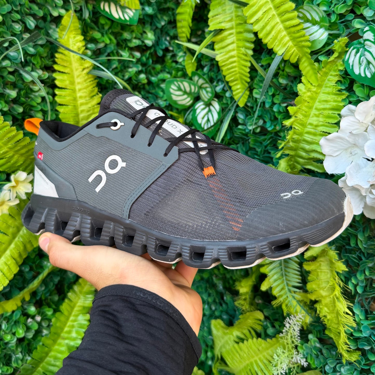 On Running Cloud X 3 Shift - Grey / Turmeric - UK8