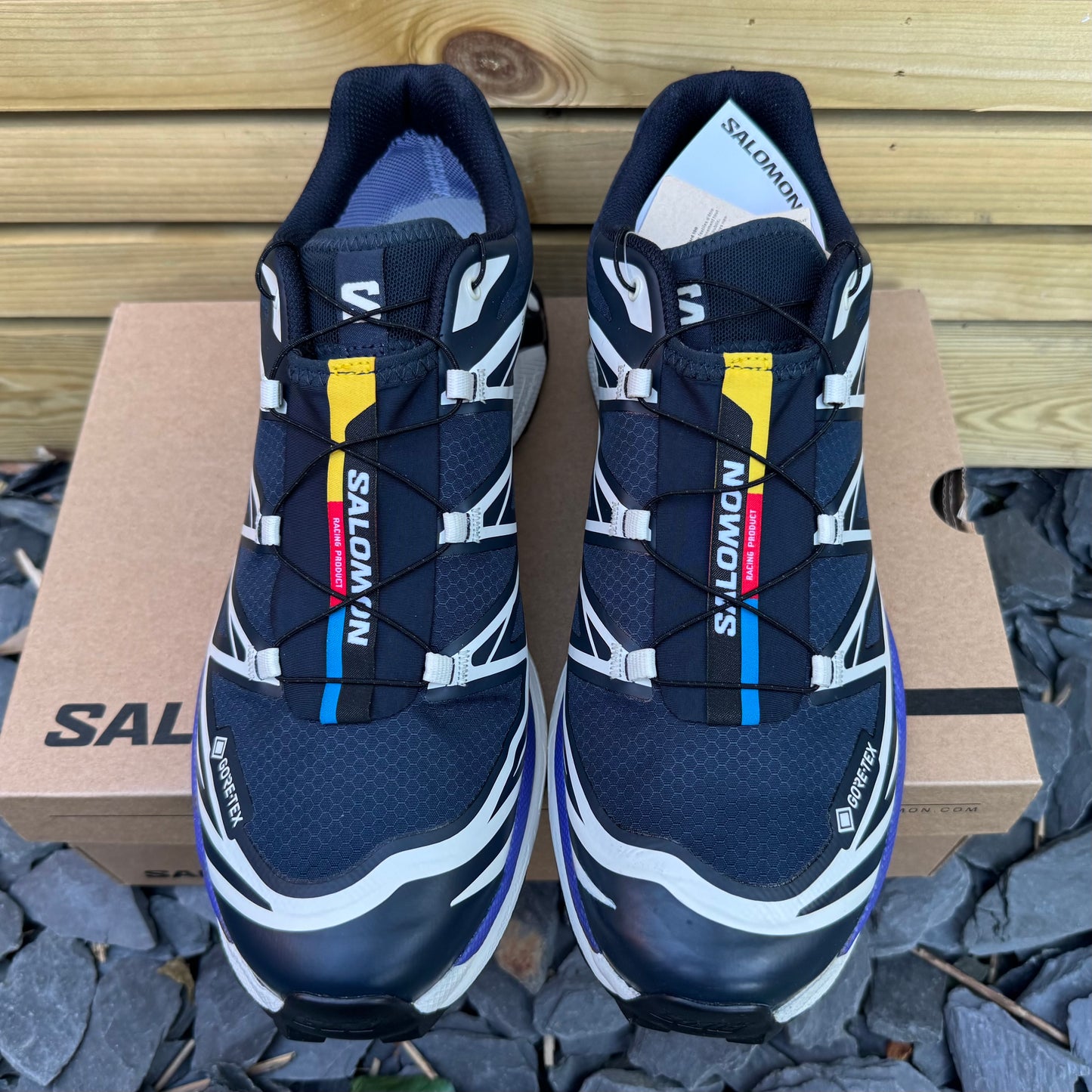 Salomon XT-6 Gore-Tex - Carbon / Vanilla Ice / Liberty - UK12 - Brand New