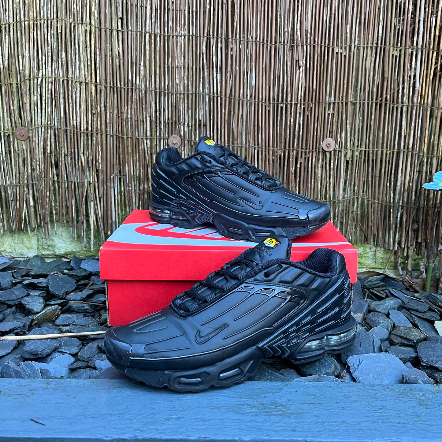 Nike Air Max Plus TN 3 - Black Leather - UK10