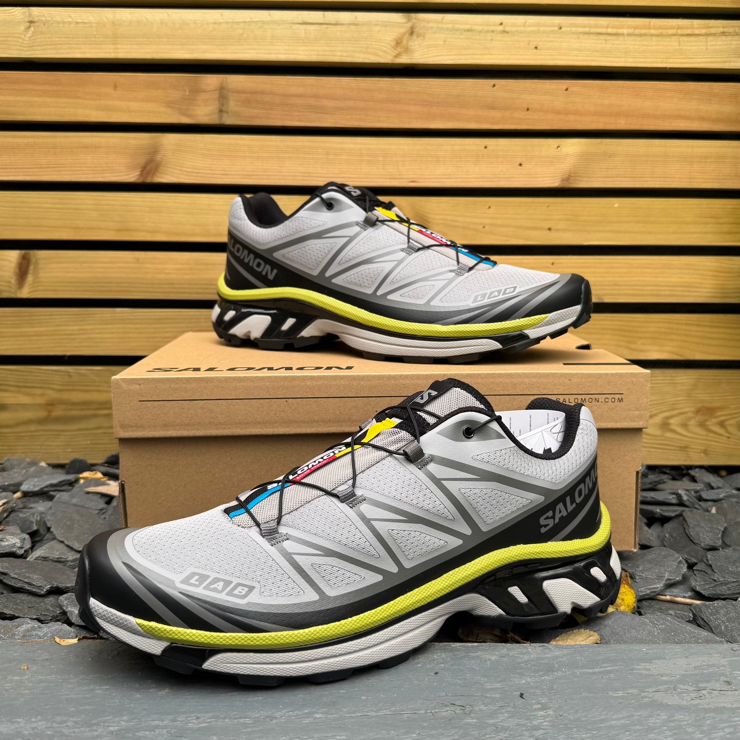 Salomon XT-6 - Alloy / Black / Dark Citron - UK11.5 - Brand New